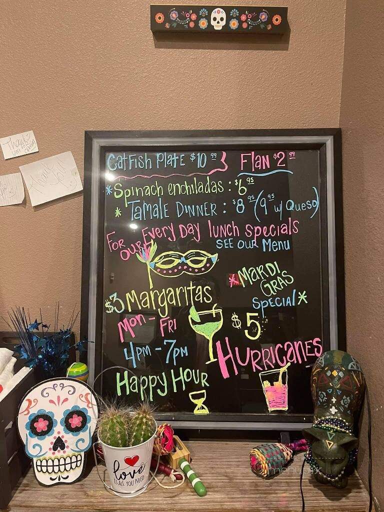 La Fogata Mexican Grill - Rayville, LA menu_pic