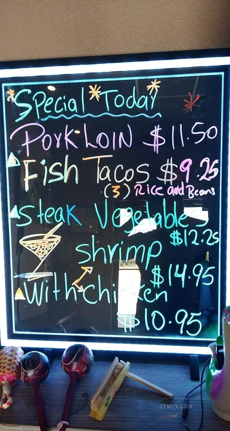 La Fogata Mexican Grill - Rayville, LA menu_pic