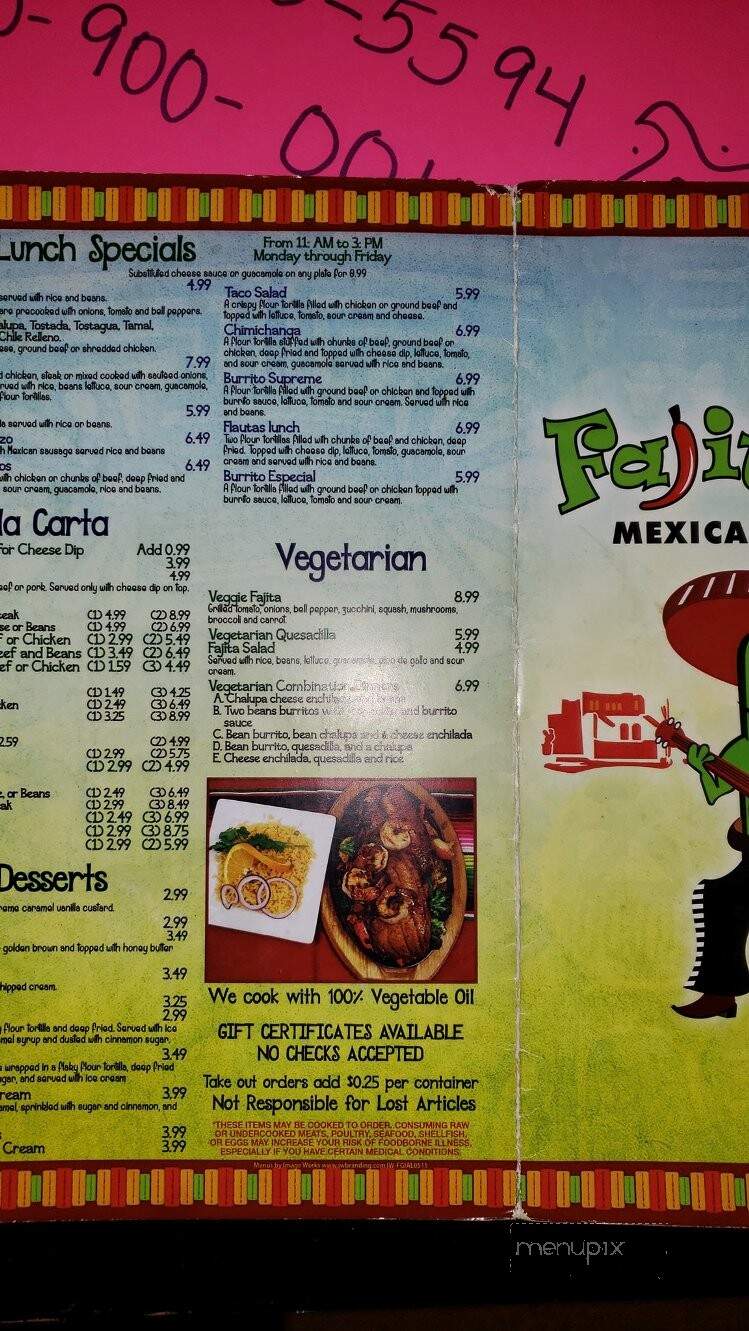 Fajita Grill Mexican Restaurant - Winfield, AL