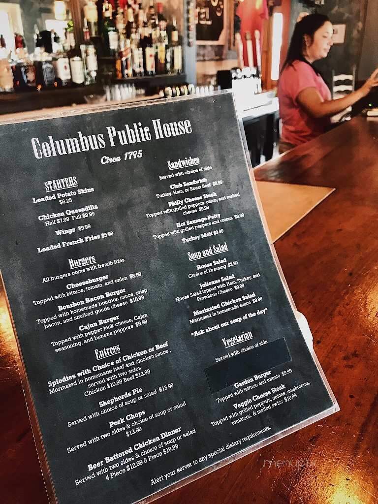 Columbus Public House - Sherburne, NY menu_pic
