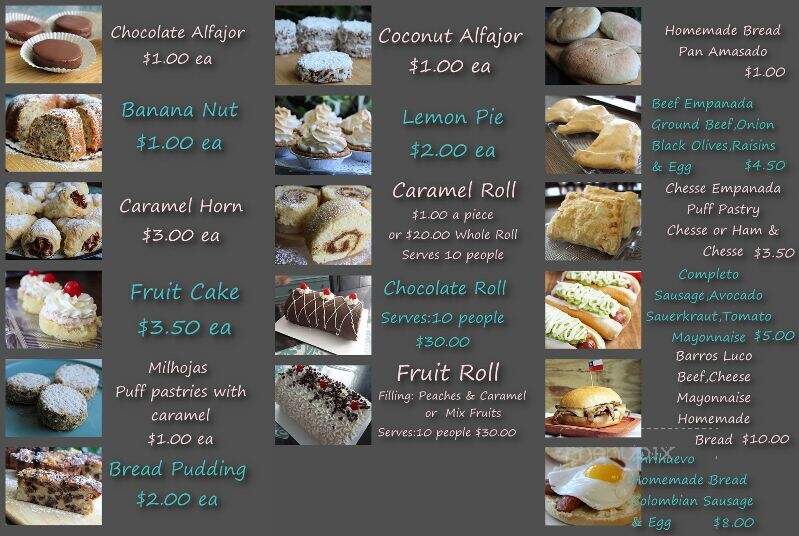Dulce Aroma Bakery - Randolph, NJ menu_pic