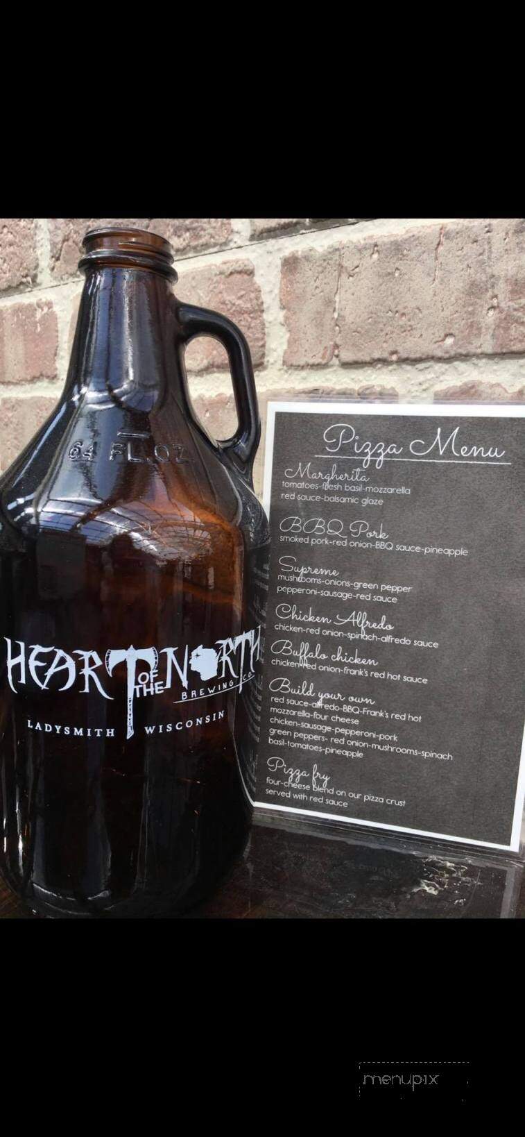 Heart of the North Brewing - Ladysmith, WI menu_pic