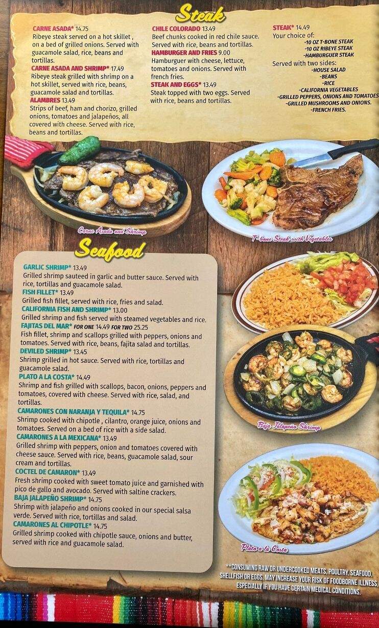 El Jardin Mexican Restaurant - Lewisburg, TN menu_pic