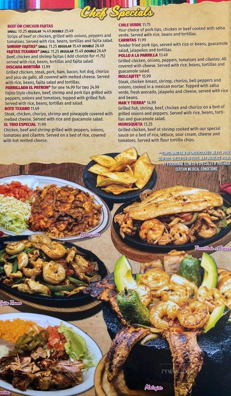 El Jardin Mexican Restaurant - Lewisburg, TN menu_pic