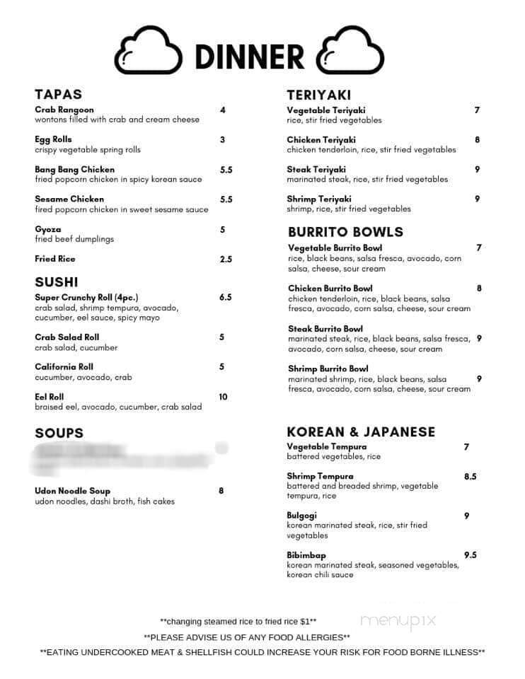 Sora's Kitchen - Bremen, GA menu_pic