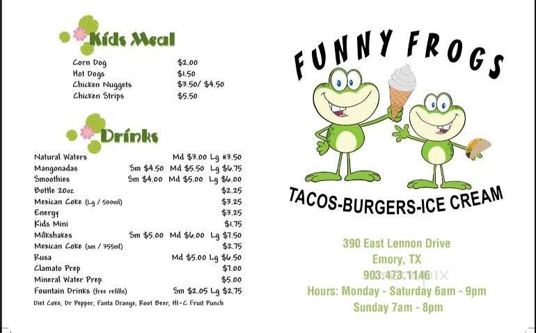 Funny Frogs - Emory, TX