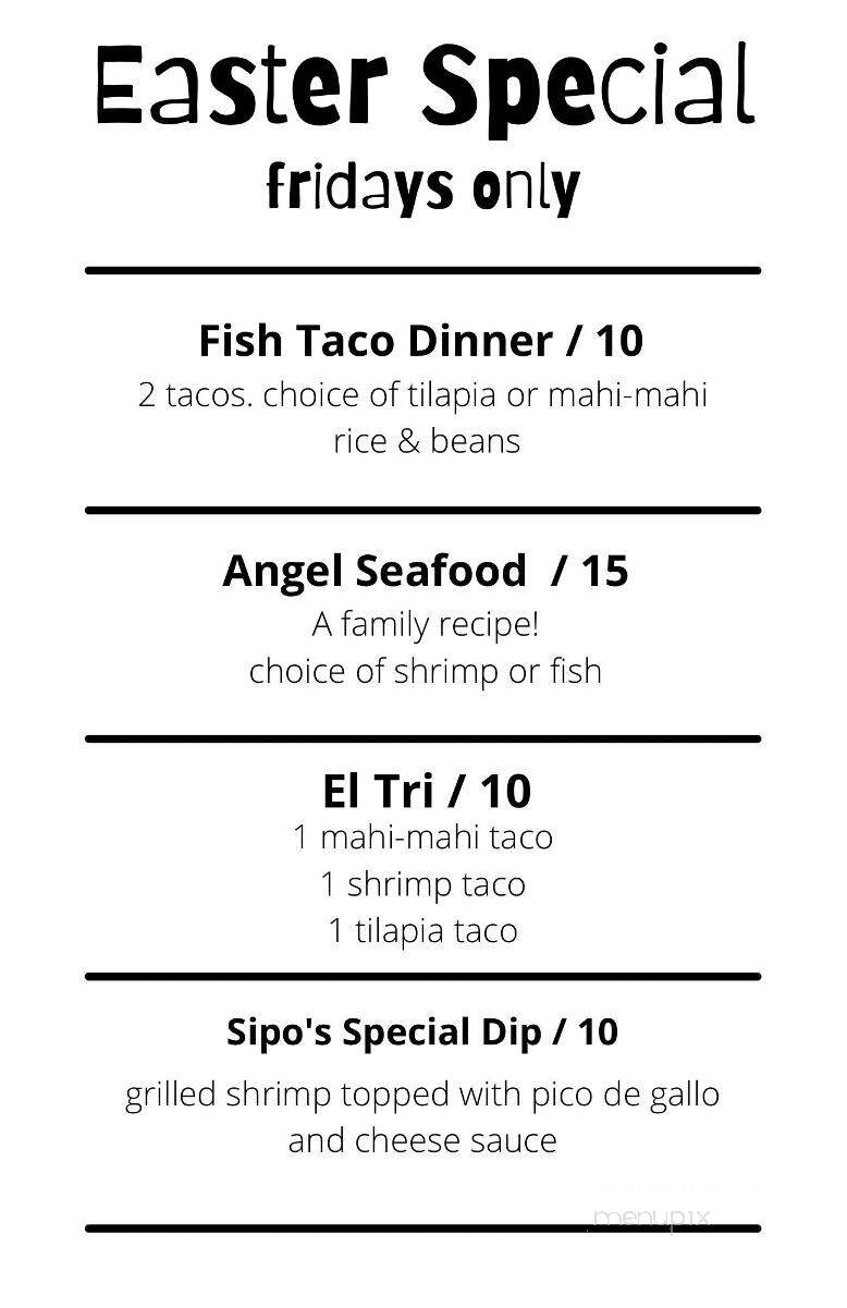 Old El Camino - Swanton, OH menu_pic