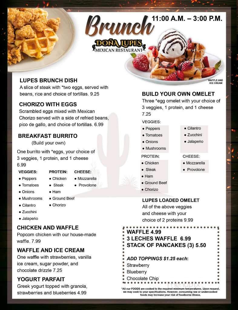 Dona Lupes Mexican Restaurant - Granite Quarry, NC menu_pic