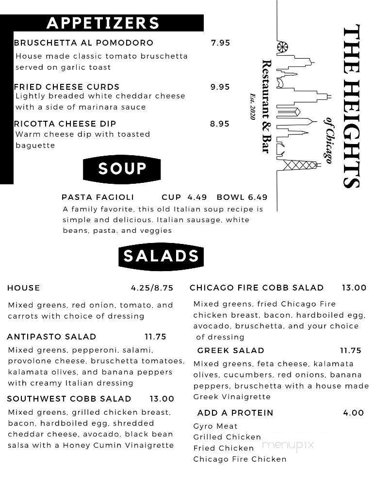 The Heights Classic Chicago Cuisine - Crestview, FL menu_pic