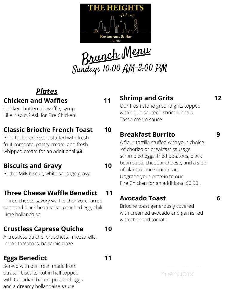 The Heights Classic Chicago Cuisine - Crestview, FL menu_pic