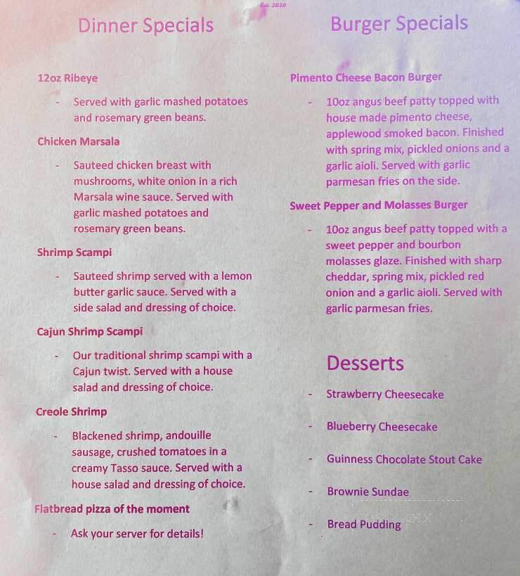 The Heights Classic Chicago Cuisine - Crestview, FL menu_pic