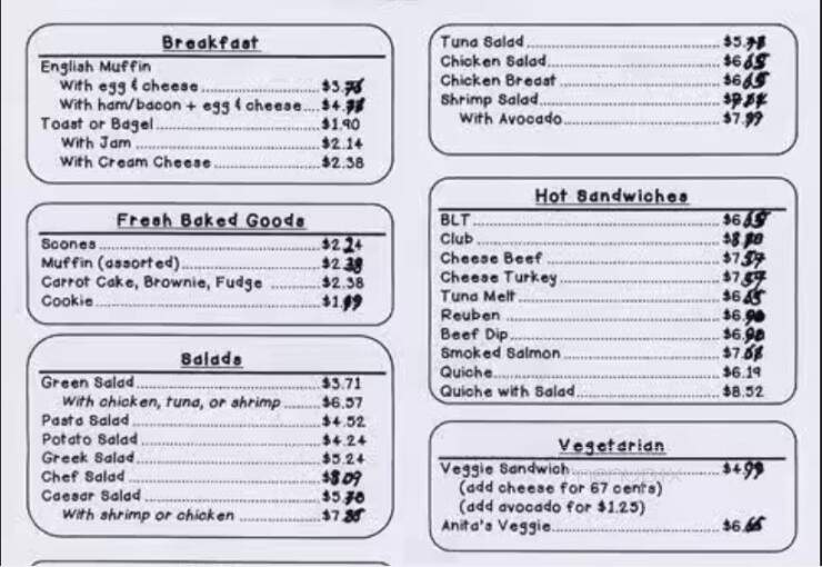Anita's Kitchen - Vancouver, BC menu_pic