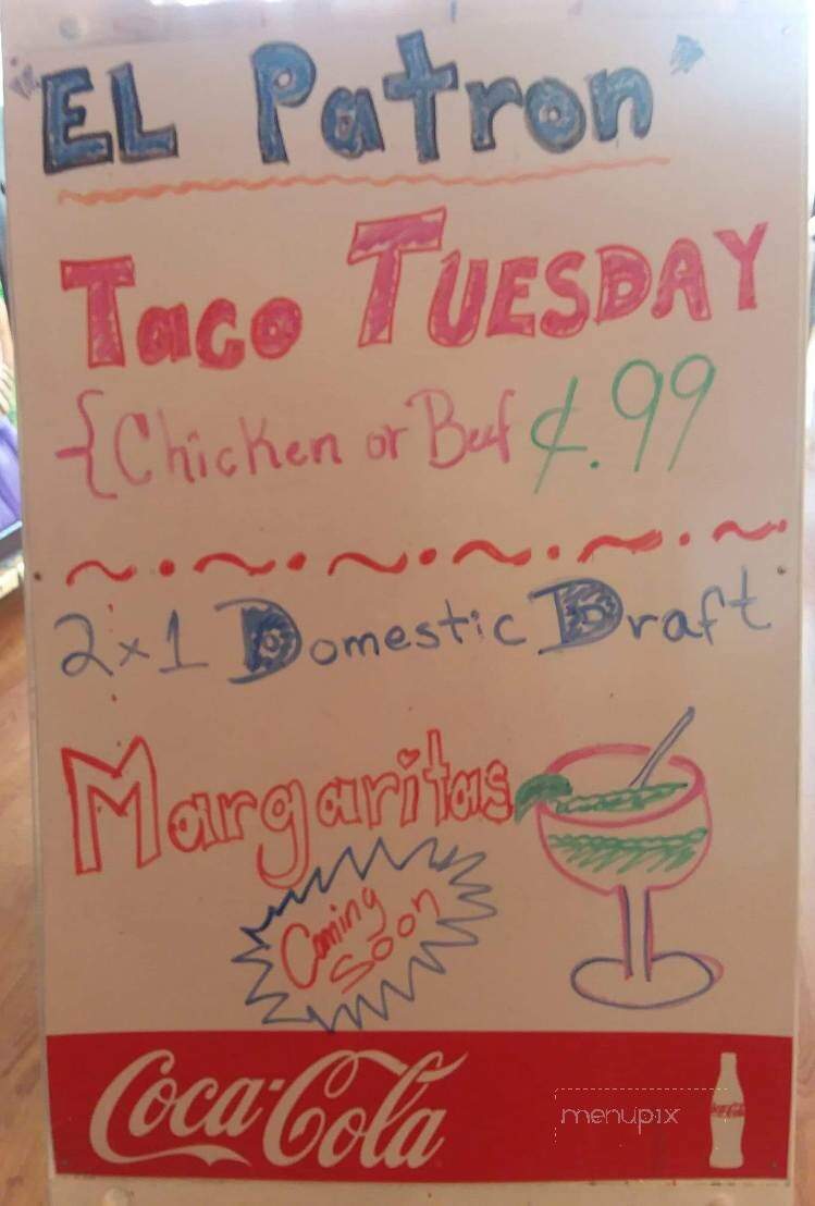 Patron Mexican Grill - Dunlap, TN menu_pic