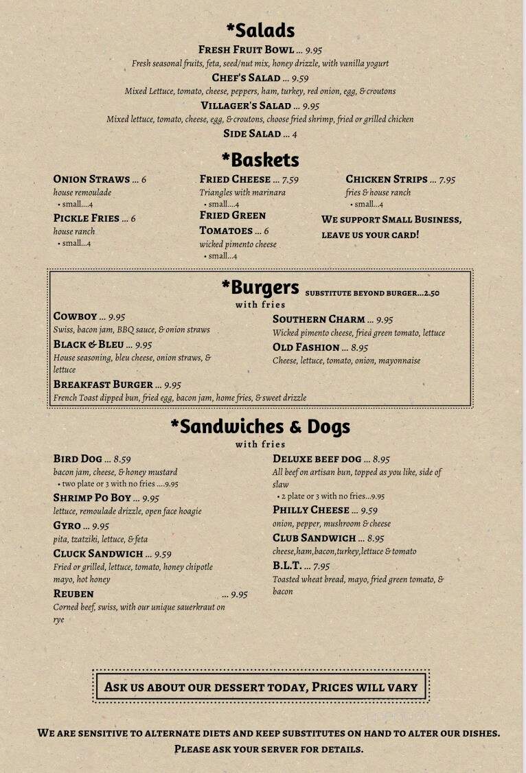 River Forks Cafe - Anderson, SC menu_pic