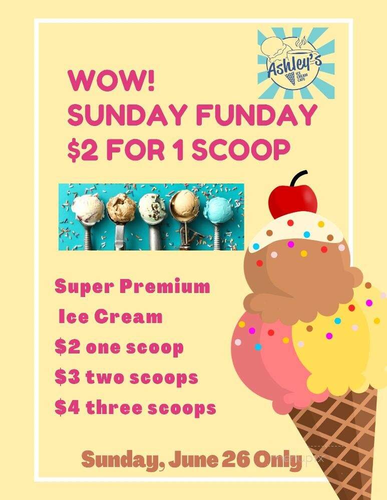 Ashley's Ice Cream - Marion, IN menu_pic