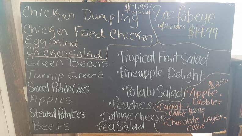 LuLu's Restaurant - Richfield, NC menu_pic