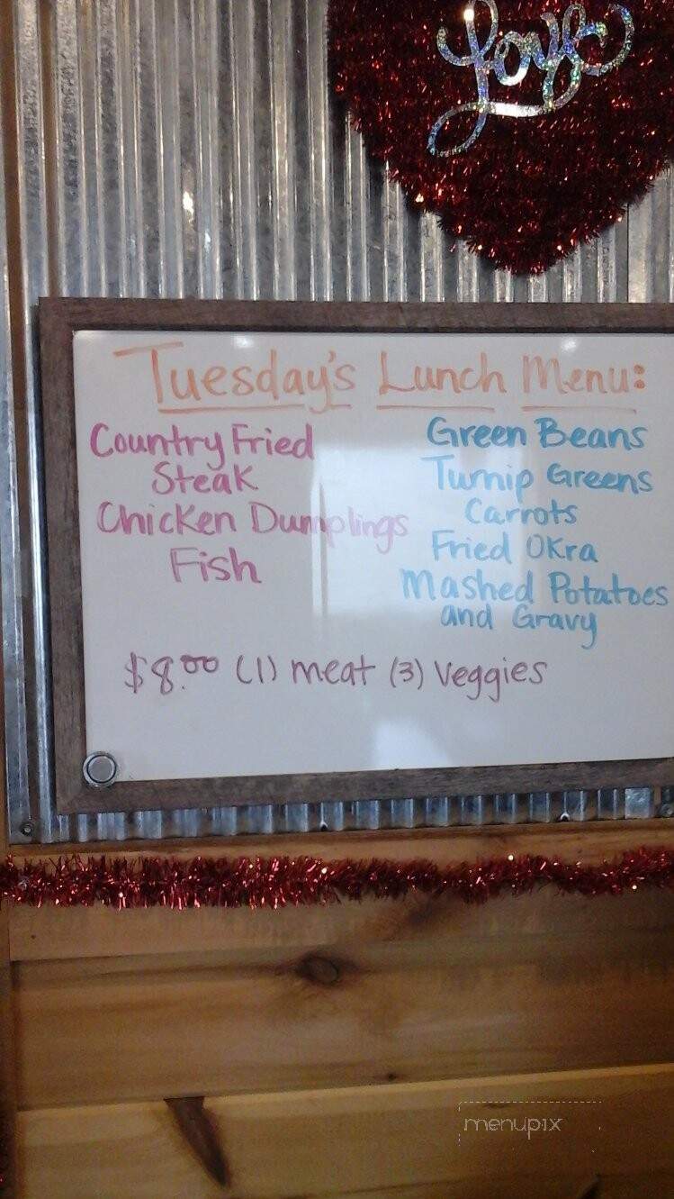 3 Star Restaurant - Mathiston, MS menu_pic