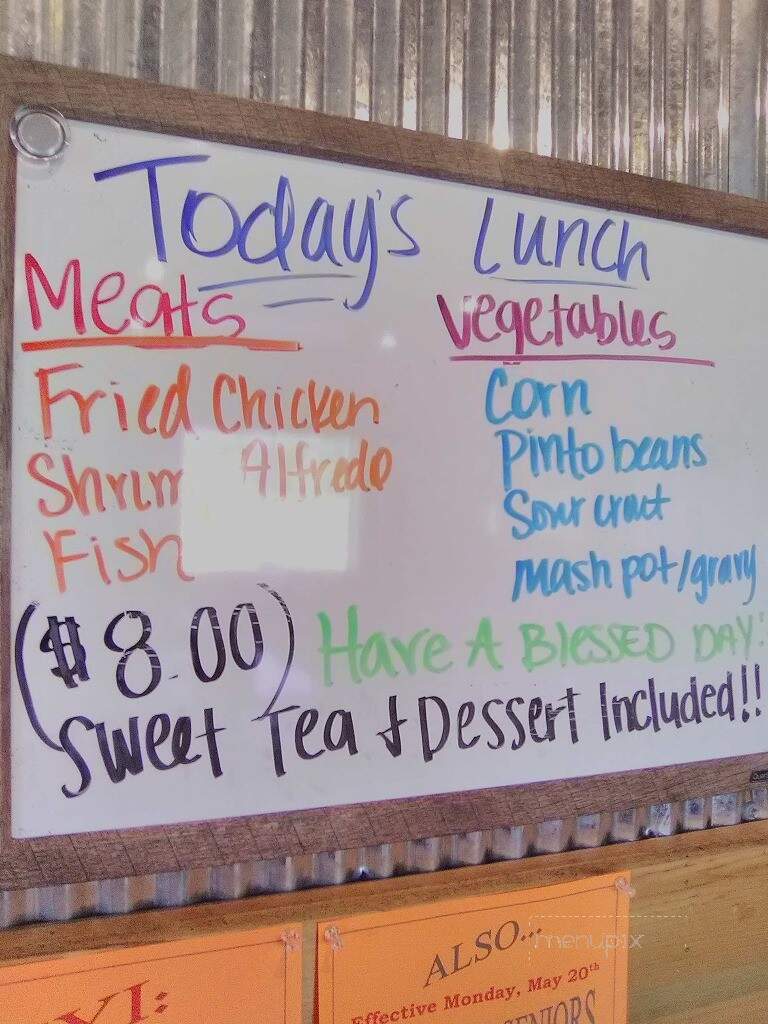 3 Star Restaurant - Mathiston, MS menu_pic