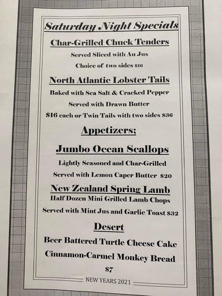 Johnnie's on 2 - St. Ignace, MI menu_pic
