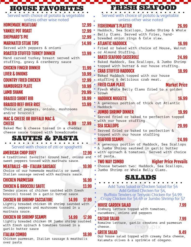 Frankie's Diner - Milford, NH menu_pic