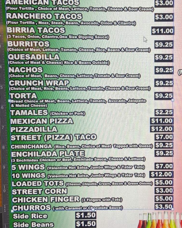 Chinitos Food Truck - Oneonta, AL menu_pic