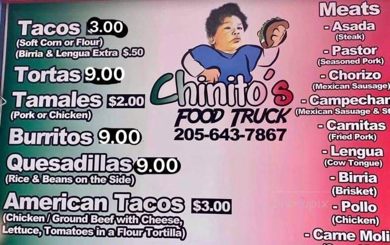 Chinitos Food Truck - Oneonta, AL menu_pic