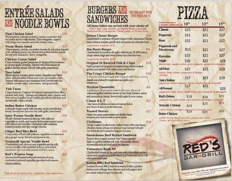 Red's Bar and Grill - Saskatoon, SK