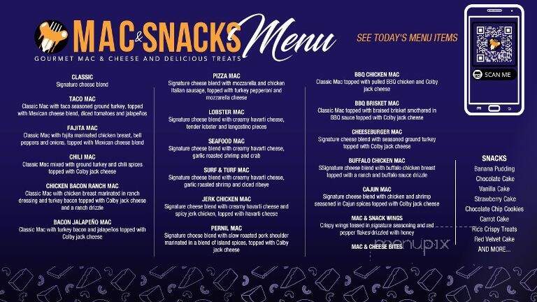 Mac & Snacks - Huntsville, AL menu_pic