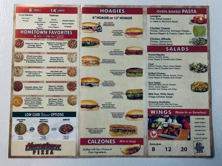 Hometown Pizza - Selmer, TN menu_pic