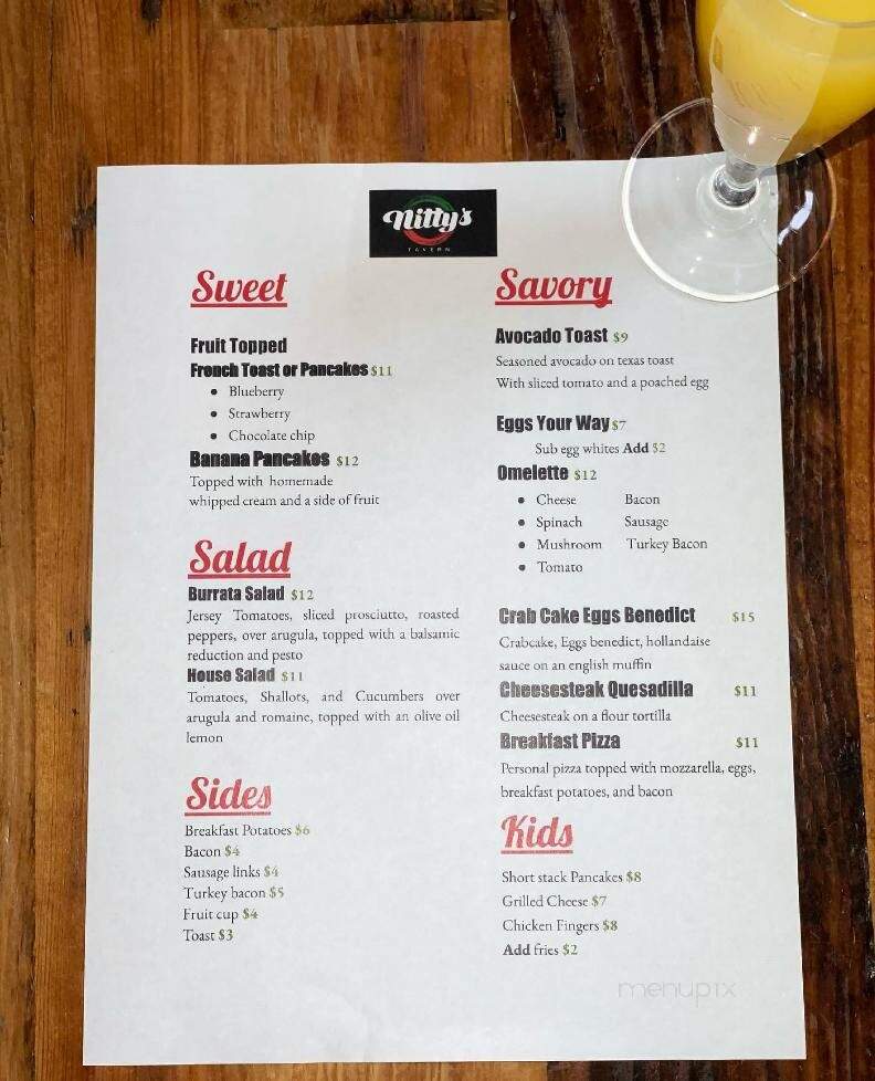 Nitty's Tavern - Philadelphia, PA menu_pic