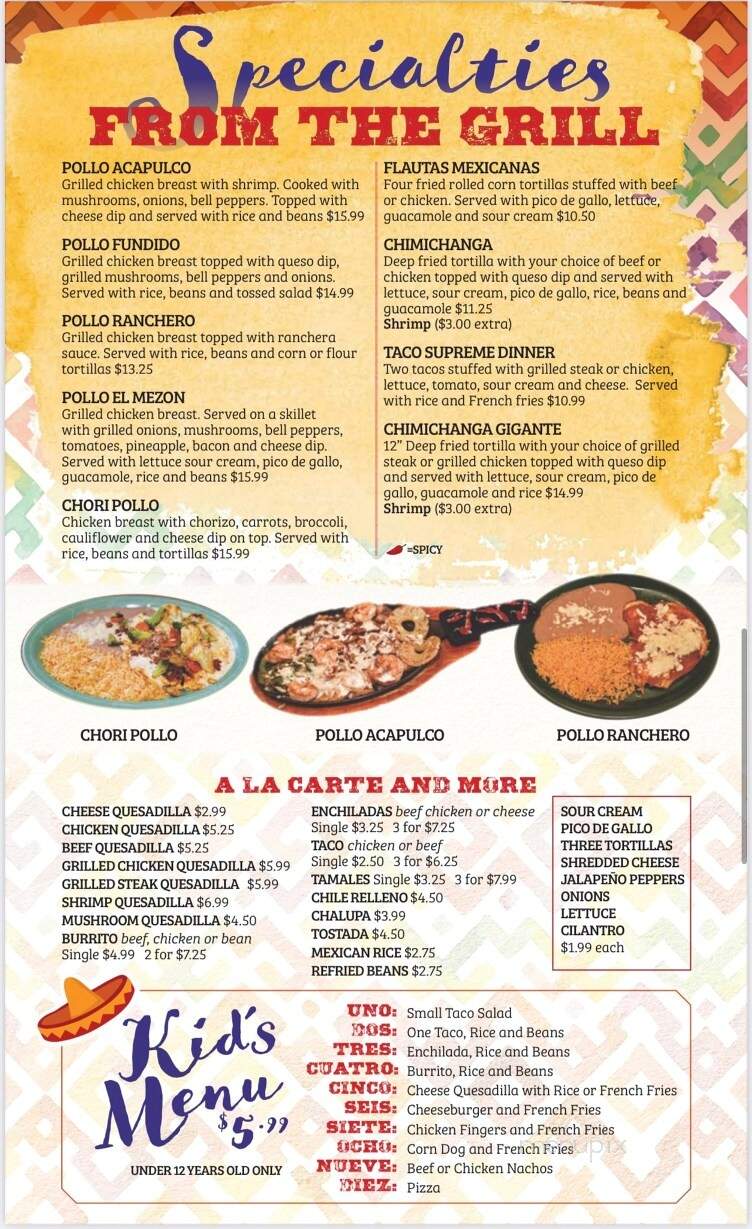 El Mezon - O'Fallon, MO menu_pic