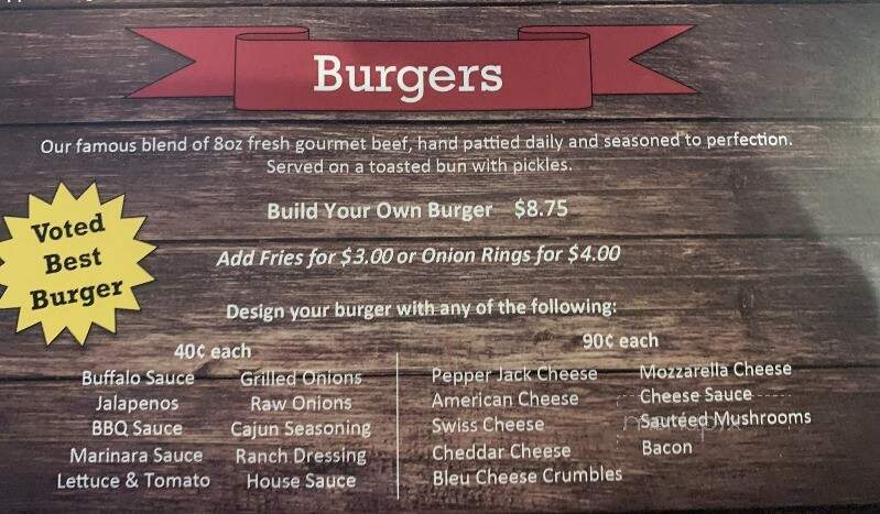 Carbones Pizza and Sports Bar - Rochester, MN menu_pic