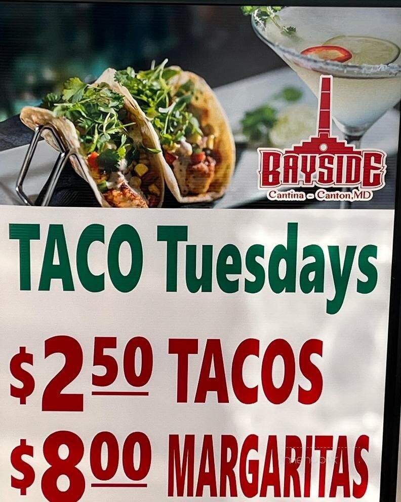 Bayside Cantina - Baltimore, MD menu_pic