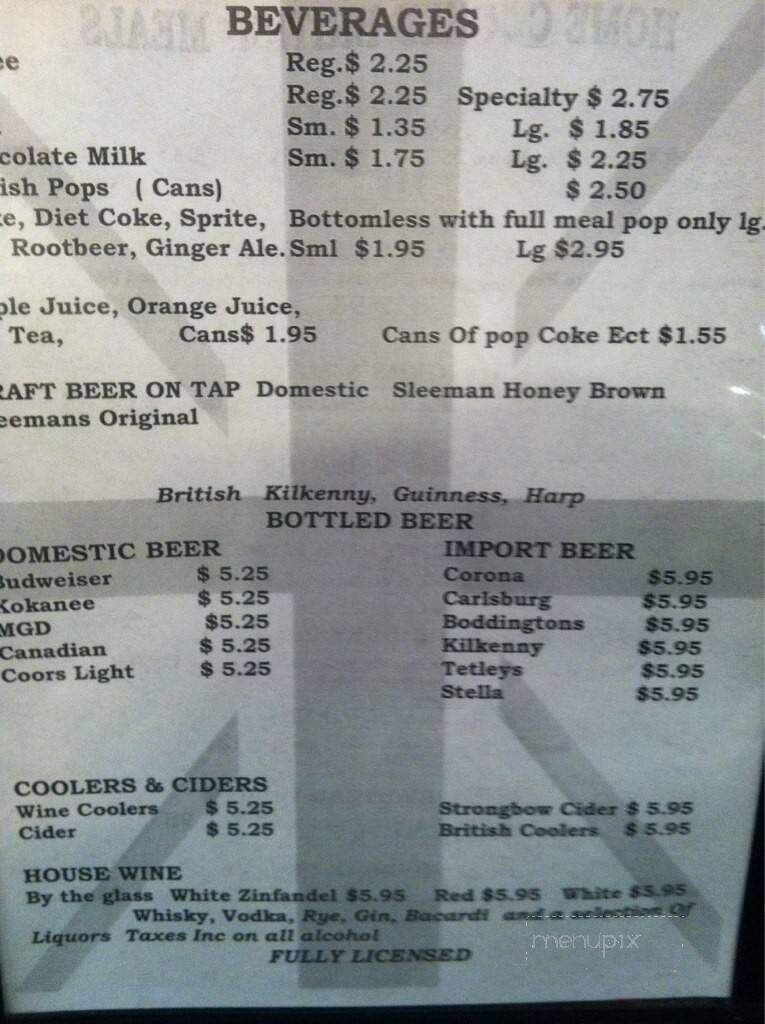 Victory English Fish & Chips - Chilliwack, BC menu_pic