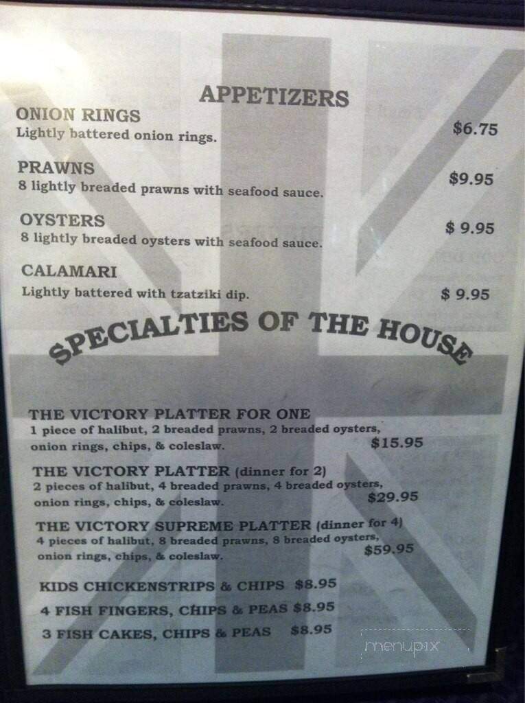 Victory English Fish & Chips - Chilliwack, BC menu_pic