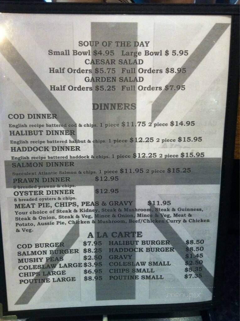 Victory English Fish & Chips - Chilliwack, BC menu_pic