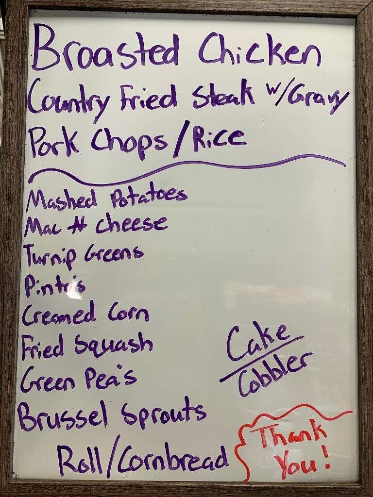 Howard's Restaurant - Henagar, AL menu_pic
