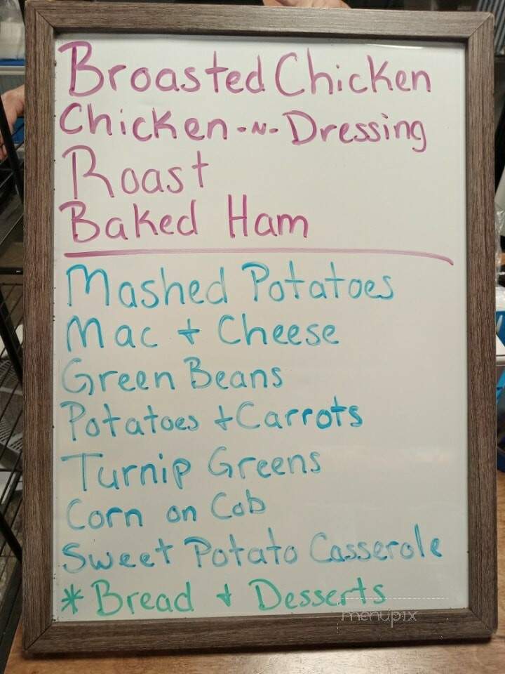 Howard's Restaurant - Henagar, AL menu_pic