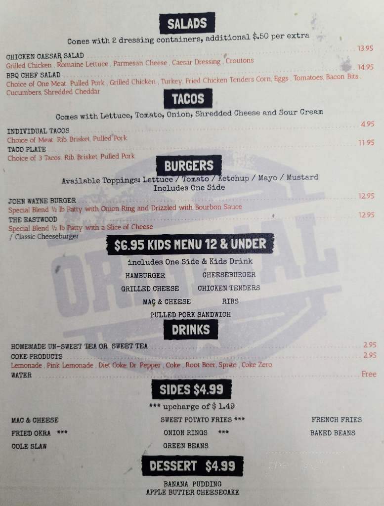 Mims Southern BBQ - Titusville, FL menu_pic