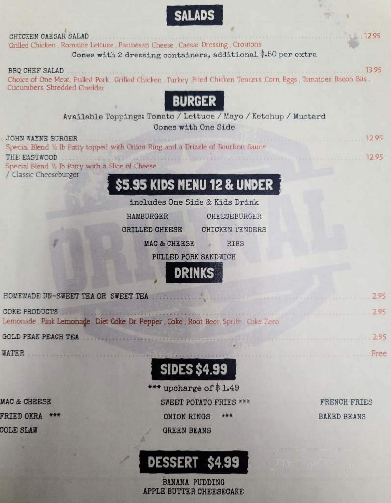 Mims Southern BBQ - Titusville, FL menu_pic