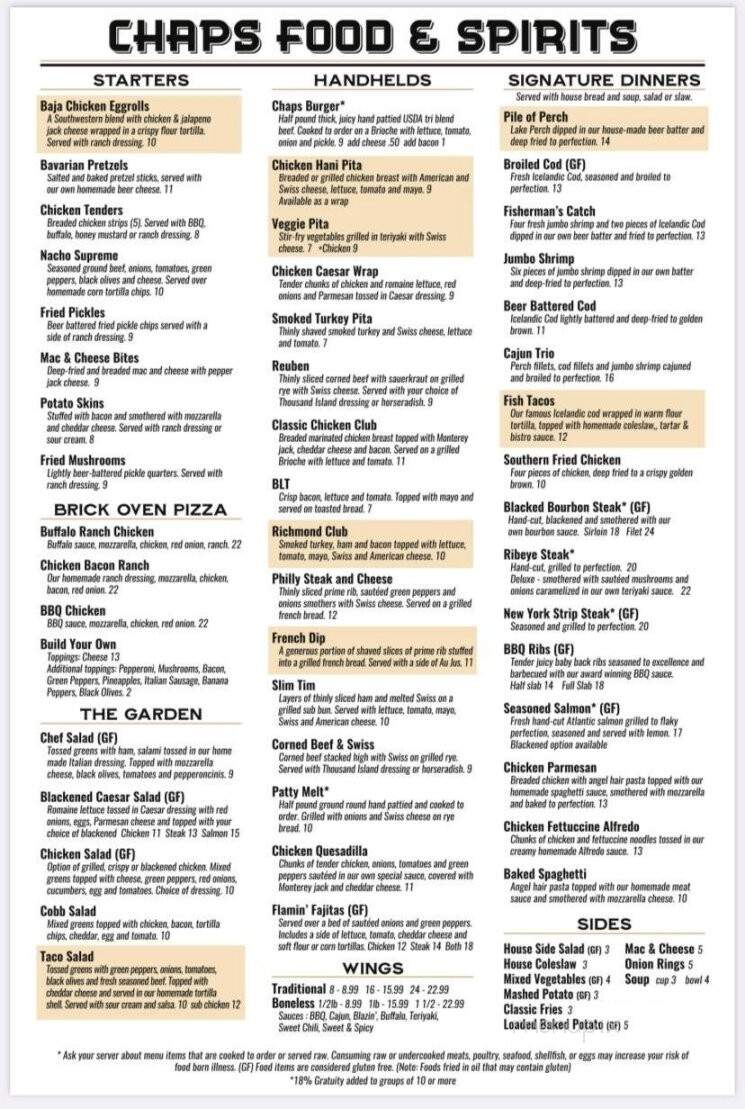 Belle River Winery - Columbus, MI menu_pic