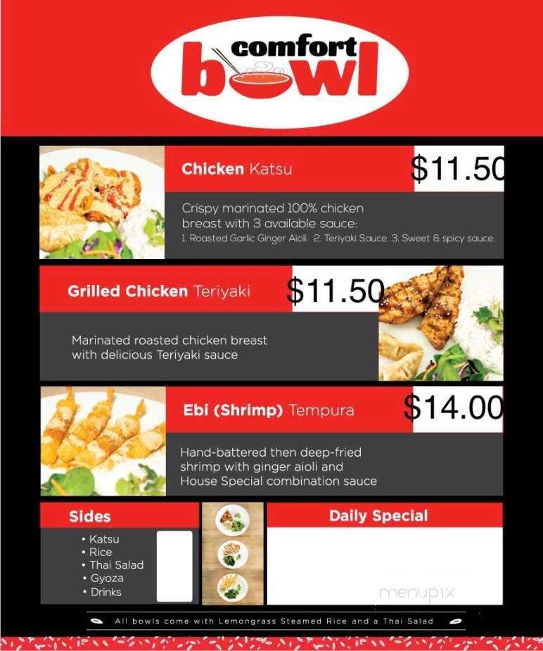 Comfort Bowl - South Salt Lake, UT menu_pic
