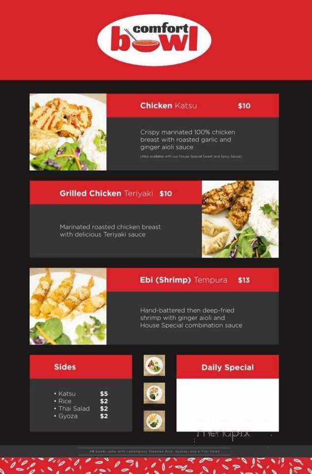 Comfort Bowl - South Salt Lake, UT menu_pic