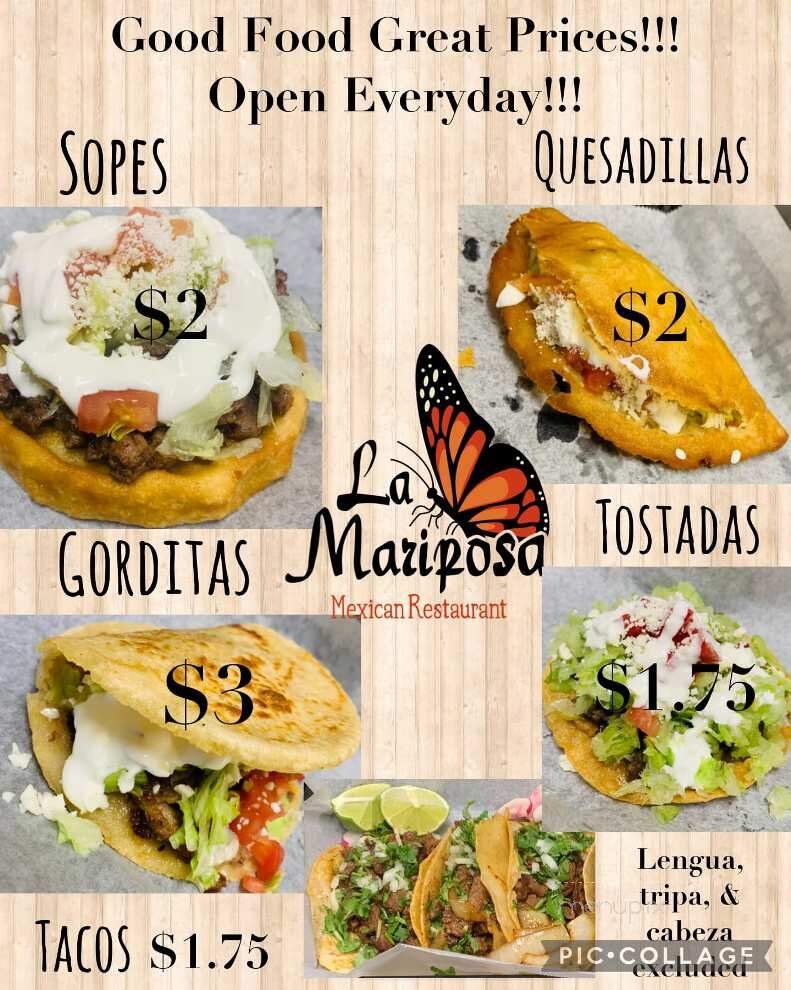 La Mariposa - Okeechobee, FL menu_pic