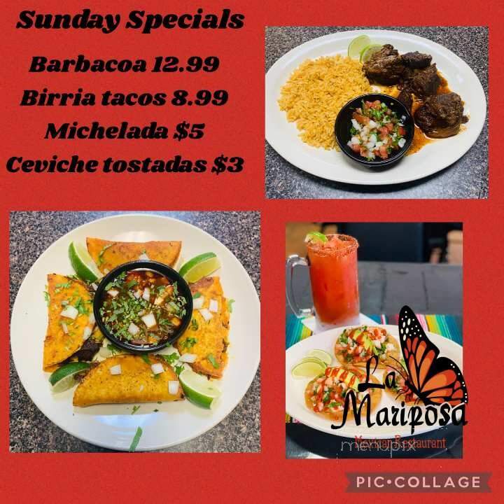 La Mariposa - Okeechobee, FL menu_pic