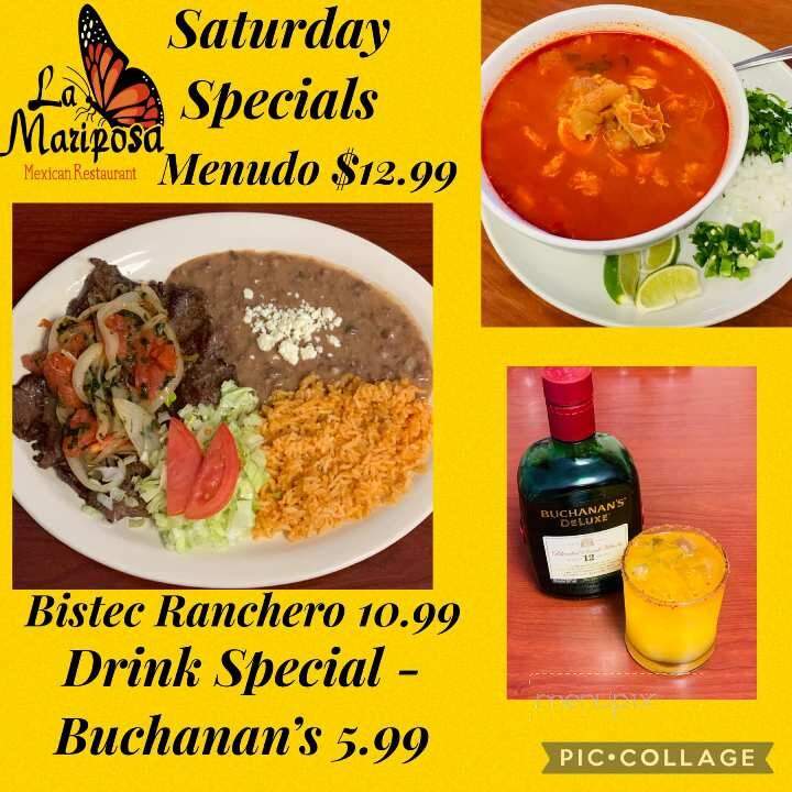 La Mariposa - Okeechobee, FL menu_pic