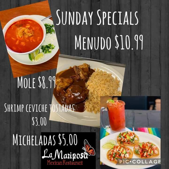 La Mariposa - Okeechobee, FL menu_pic