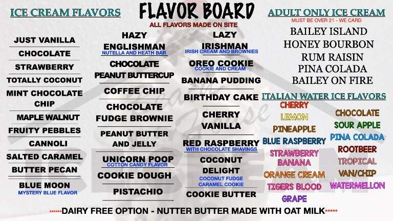 Beach House Ice Cream - Stuart, FL menu_pic