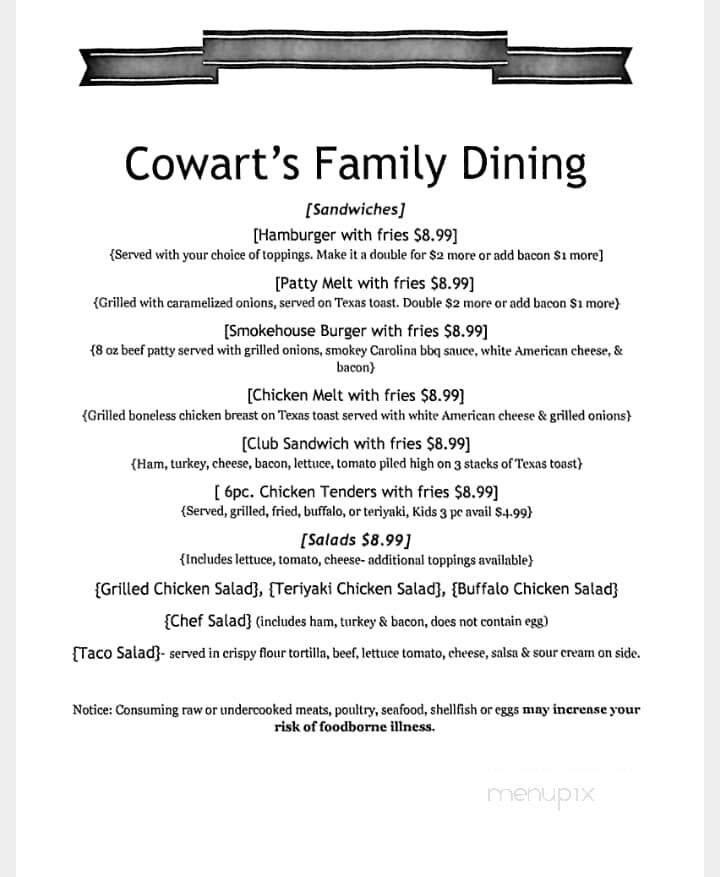 Cowart's Cafe - Claxton, GA