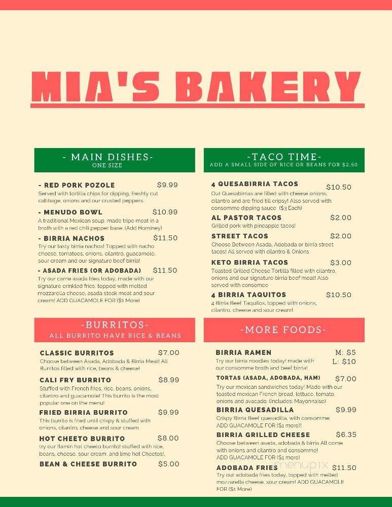 Mia's Bakery - Twin Falls, ID